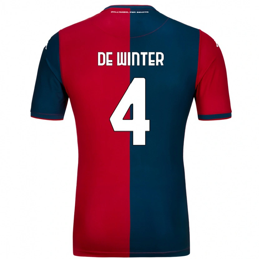 Danxen Dames Koni De Winter #4 Rood Donkerblauw Thuisshirt Thuistenue 2024/25 T-Shirt