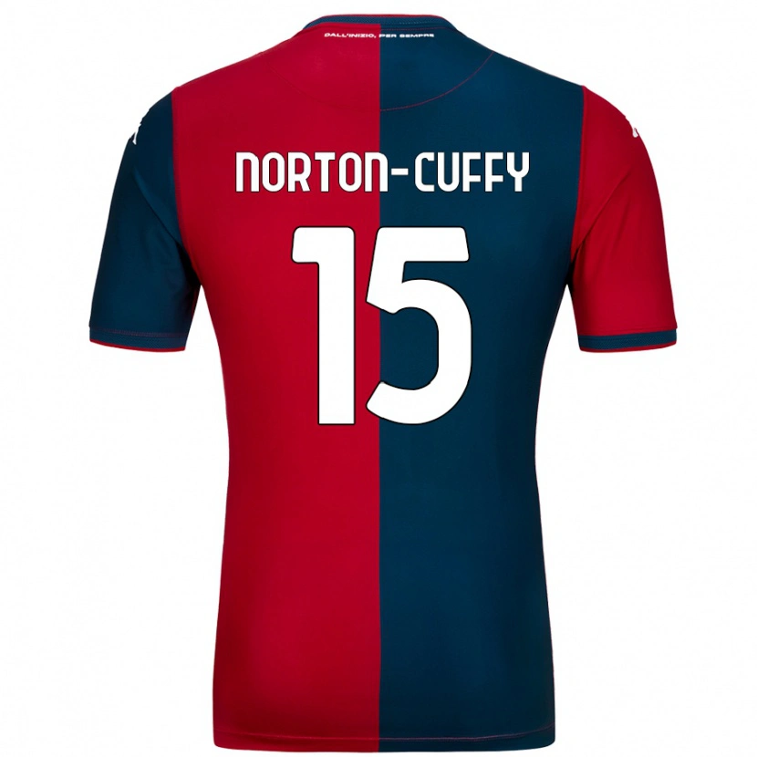 Danxen Dames Brooke Norton-Cuffy #15 Rood Donkerblauw Thuisshirt Thuistenue 2024/25 T-Shirt