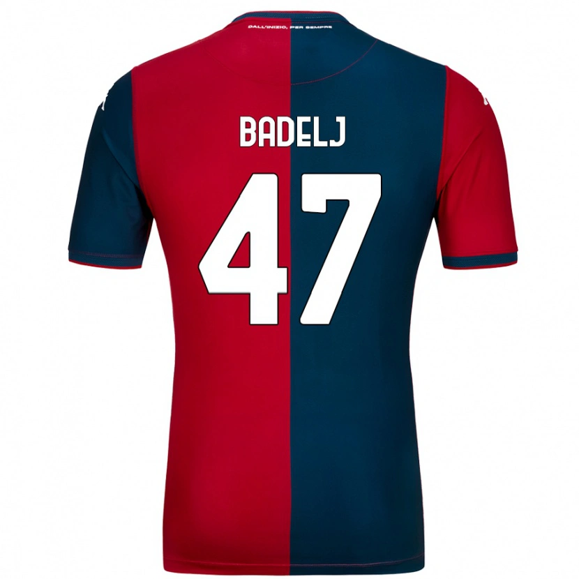 Danxen Dames Milan Badelj #47 Rood Donkerblauw Thuisshirt Thuistenue 2024/25 T-Shirt