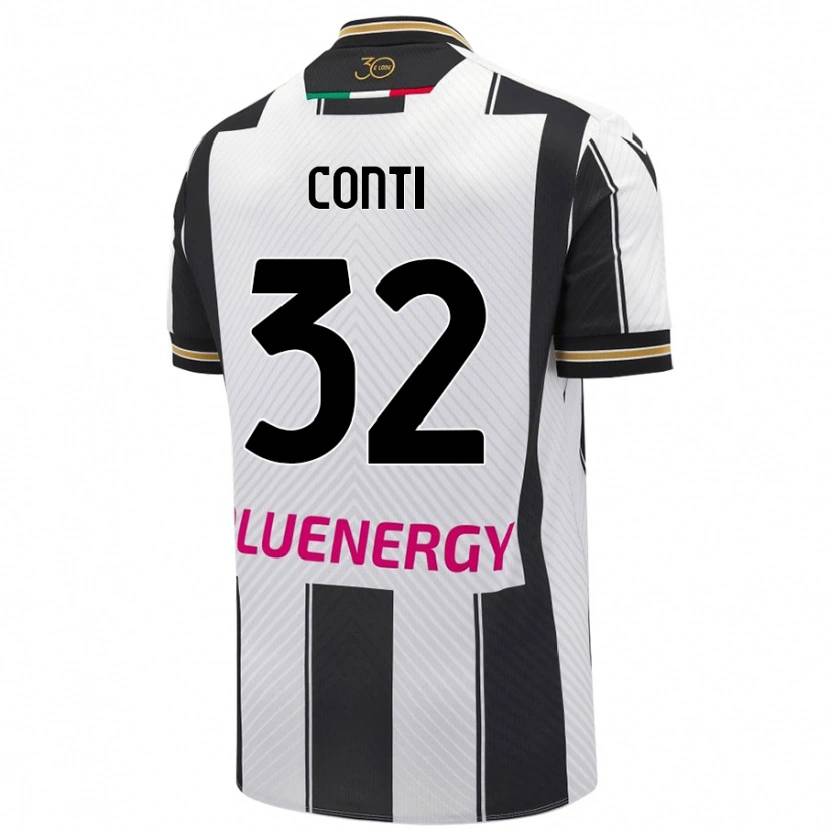 Danxen Dames Manuel Conti #32 Wit Zwart Thuisshirt Thuistenue 2024/25 T-Shirt