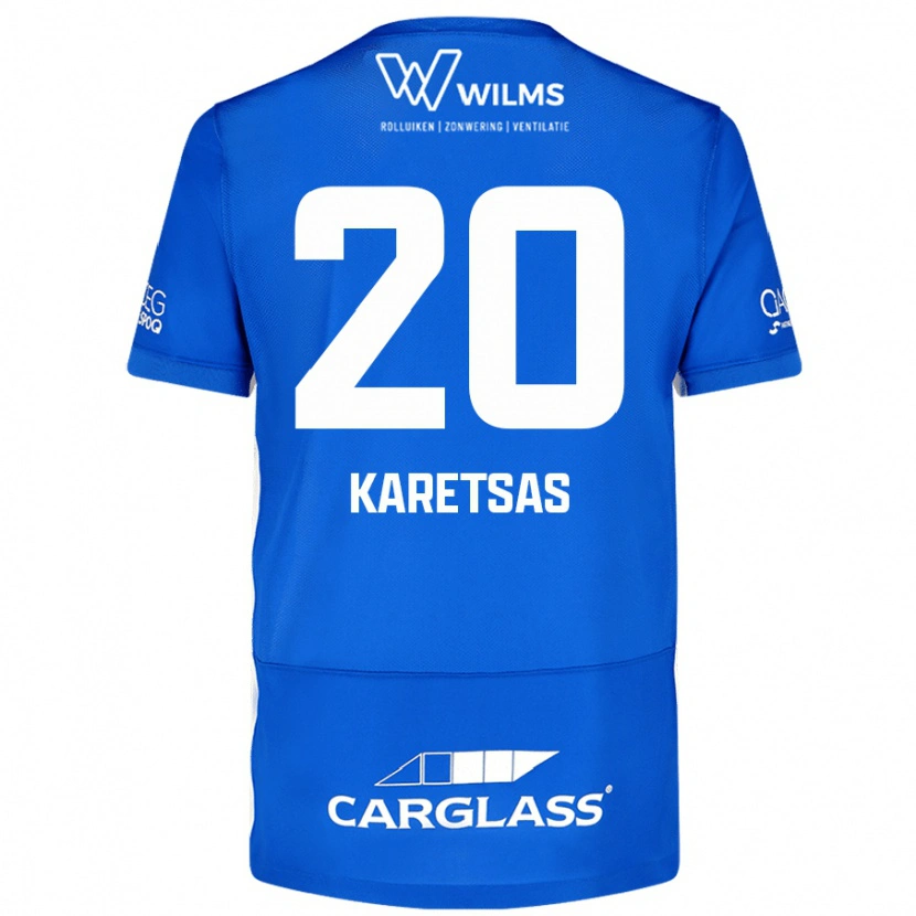 Danxen Dames Konstantinos Karetsas #20 Blauw Thuisshirt Thuistenue 2024/25 T-Shirt