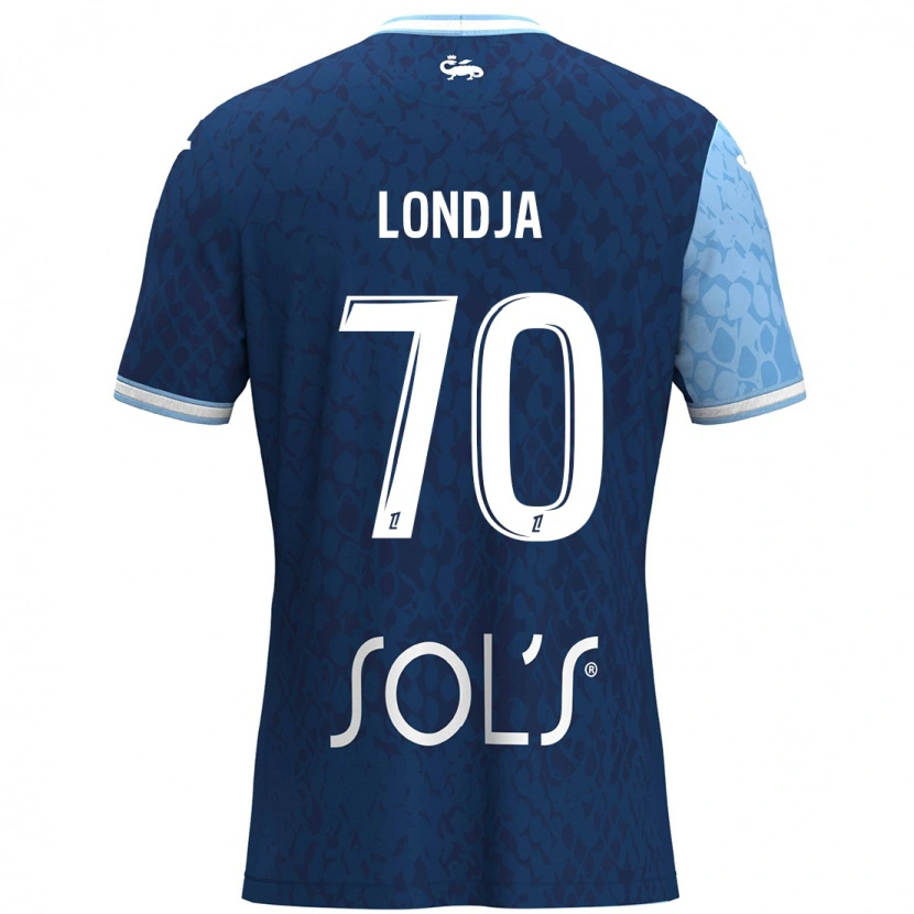 Danxen Dames Ruben Londja #70 Hemelsblauw Donkerblauw Thuisshirt Thuistenue 2024/25 T-Shirt