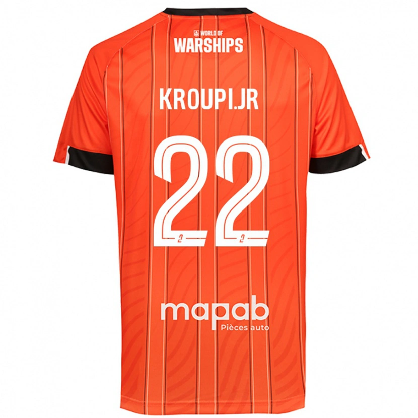 Danxen Dames Eli Junior Kroupi #22 Oranje Thuisshirt Thuistenue 2024/25 T-Shirt