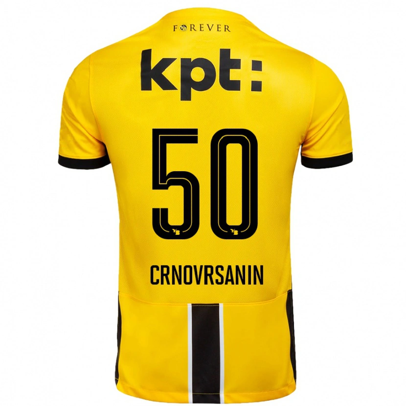 Danxen Dames Sadin Crnovrsanin #50 Geel Zwart Thuisshirt Thuistenue 2024/25 T-Shirt