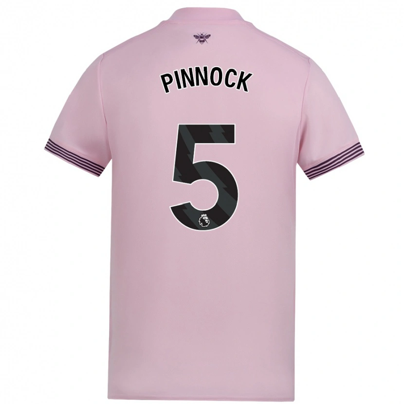 Danxen Dames Ethan Pinnock #5 Roze Uitshirt Uittenue 2024/25 T-Shirt