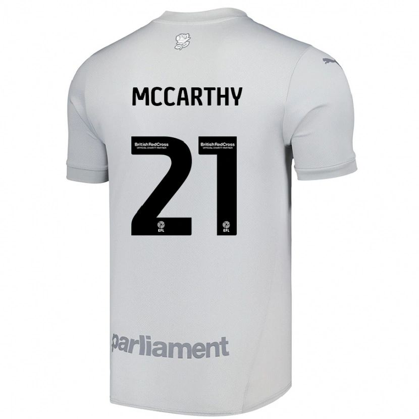 Danxen Dames Conor Mccarthy #21 Zilvergrijs Uitshirt Uittenue 2024/25 T-Shirt