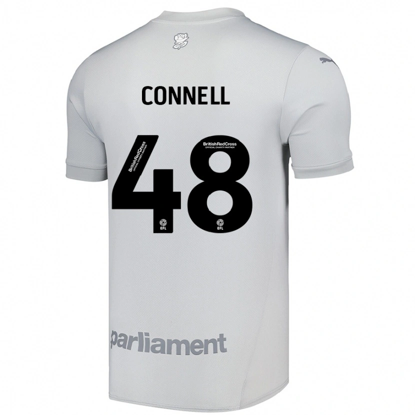 Danxen Dames Luca Connell #48 Zilvergrijs Uitshirt Uittenue 2024/25 T-Shirt