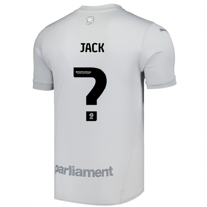 Danxen Dames Jack Woodcock #0 Zilvergrijs Uitshirt Uittenue 2024/25 T-Shirt