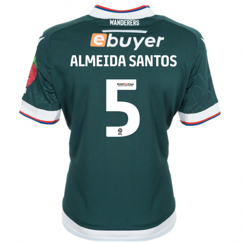 Danxen Dames Ricardo Santos #5 Donkergroen Uitshirt Uittenue 2024/25 T-Shirt