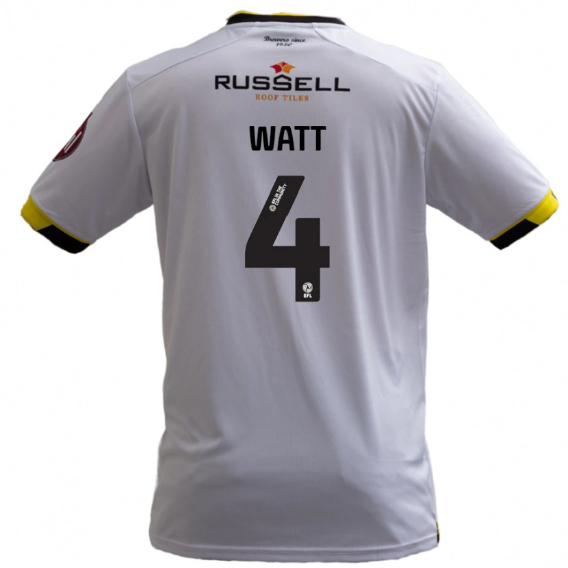Danxen Dames Elliot Watt #4 Wit Uitshirt Uittenue 2024/25 T-Shirt