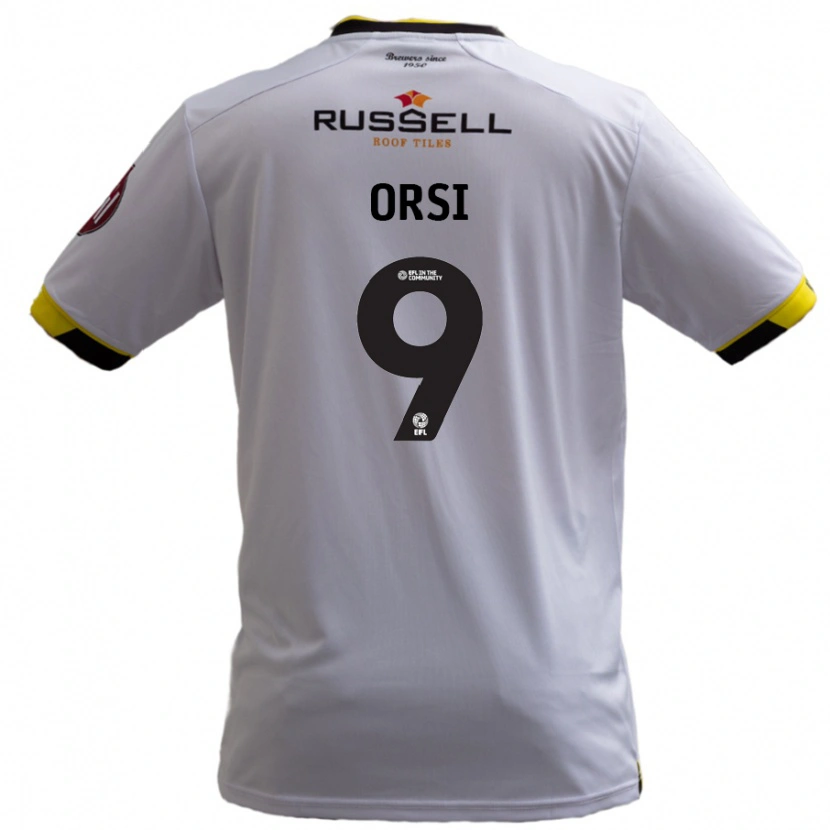 Danxen Dames Danilo Orsi #9 Wit Uitshirt Uittenue 2024/25 T-Shirt