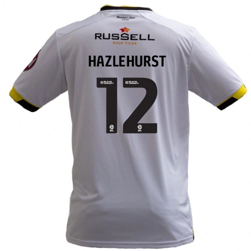 Danxen Dames Jack Hazlehurst #12 Wit Uitshirt Uittenue 2024/25 T-Shirt