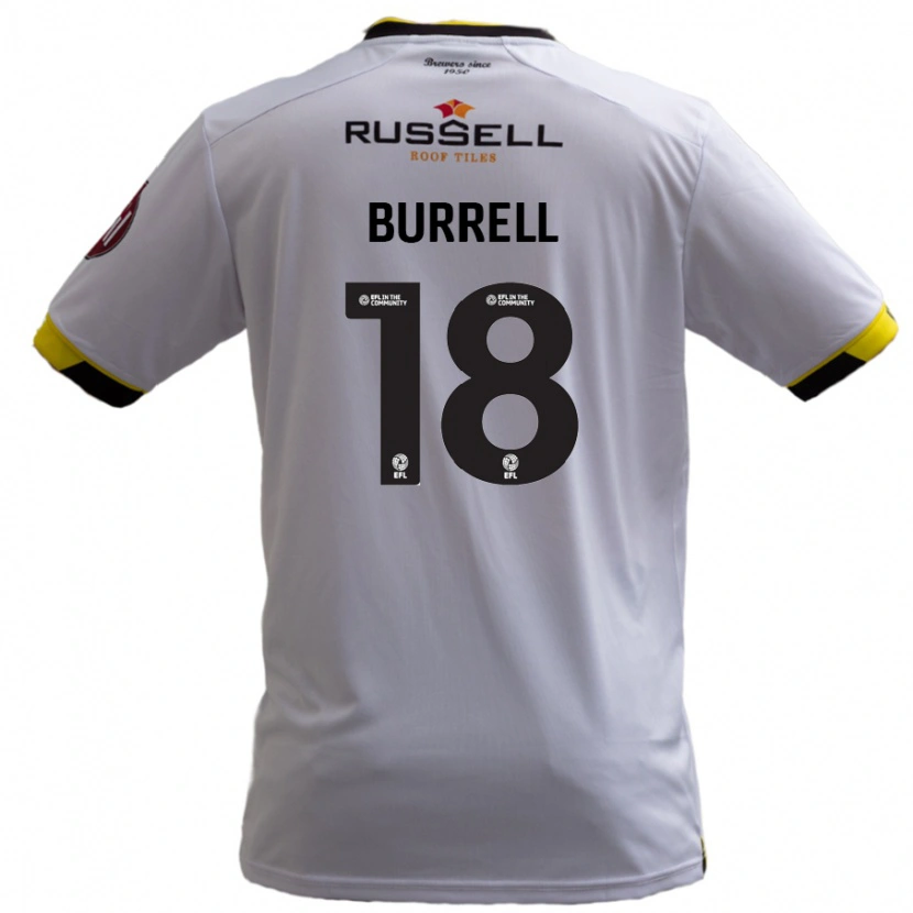 Danxen Dames Rumarn Burrell #18 Wit Uitshirt Uittenue 2024/25 T-Shirt