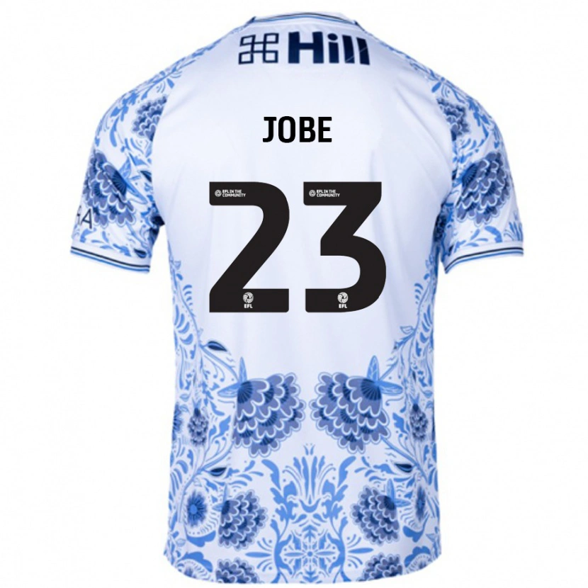 Danxen Dames Mamadou Jobe #23 Wit Blauw Uitshirt Uittenue 2024/25 T-Shirt