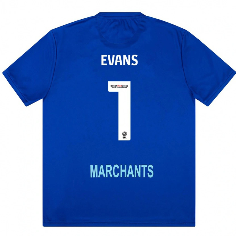 Danxen Dames Owen Evans #1 Groen Uitshirt Uittenue 2024/25 T-Shirt
