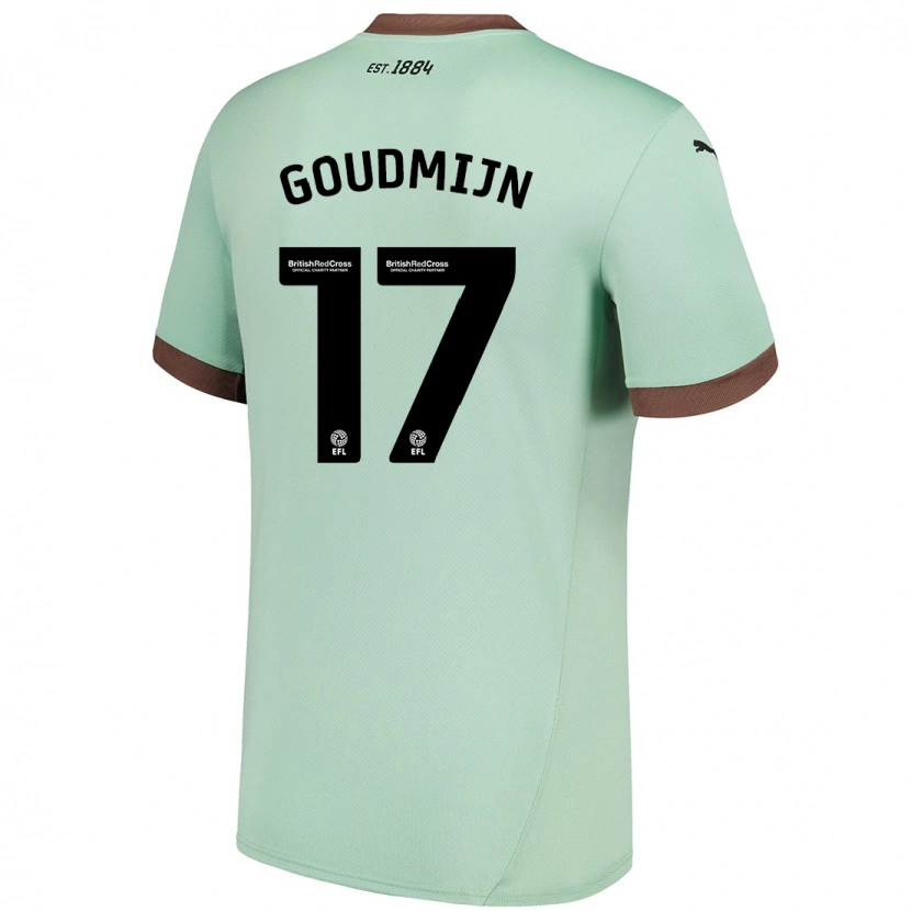 Danxen Dames Kenzo Goudmijn #17 Lichtgroen Uitshirt Uittenue 2024/25 T-Shirt