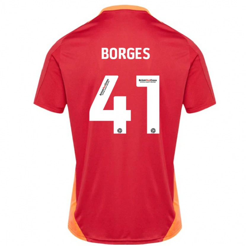 Danxen Dames Pedro Borges #41 Blauw Gebroken Wit Uitshirt Uittenue 2024/25 T-Shirt