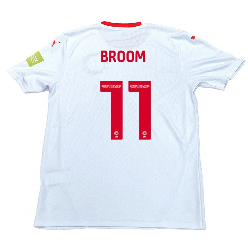 Danxen Dames Ryan Broom #11 Wit Uitshirt Uittenue 2024/25 T-Shirt