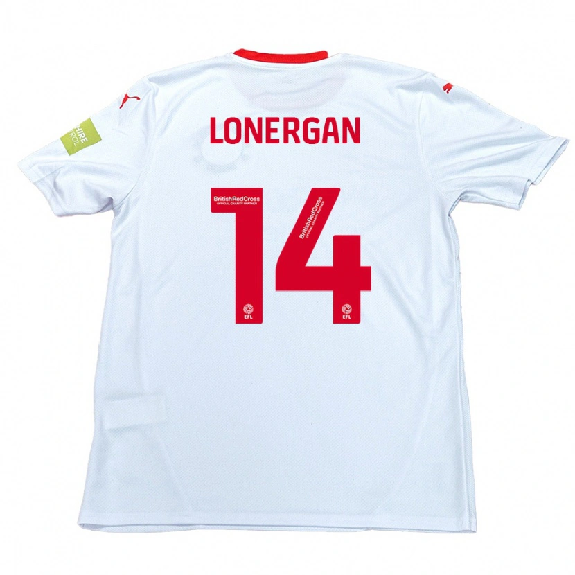 Danxen Dames Tommy Lonergan #14 Wit Uitshirt Uittenue 2024/25 T-Shirt