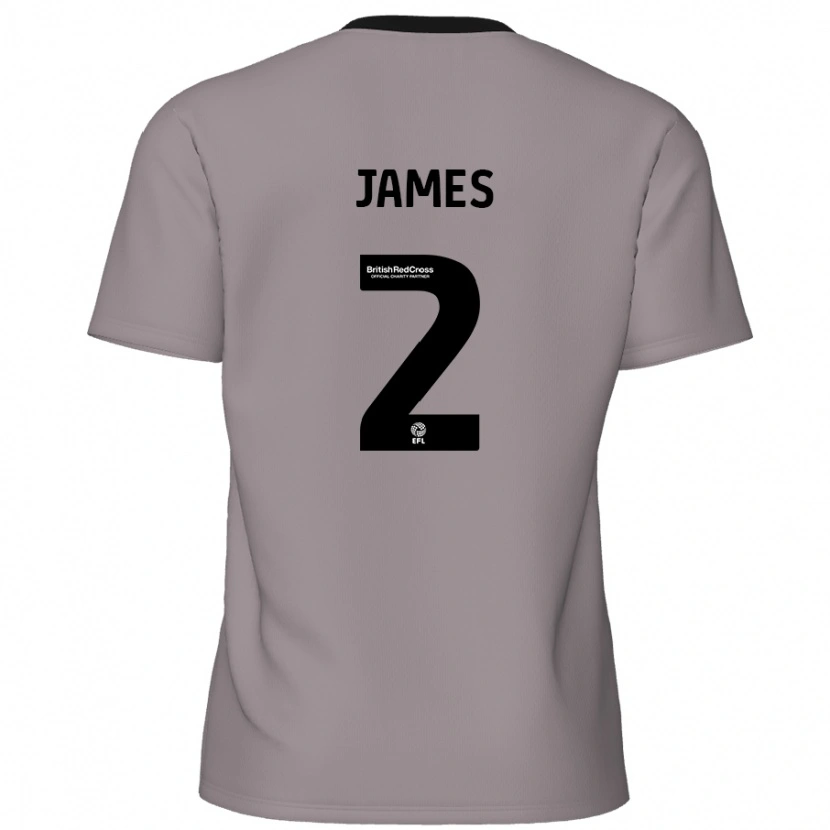 Danxen Dames Tom James #2 Grijs Uitshirt Uittenue 2024/25 T-Shirt