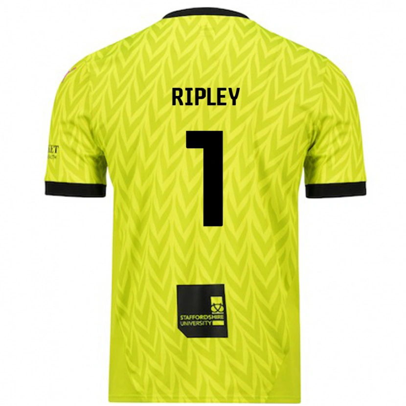 Danxen Dames Connor Ripley #1 Fluorescerend Groen Uitshirt Uittenue 2024/25 T-Shirt