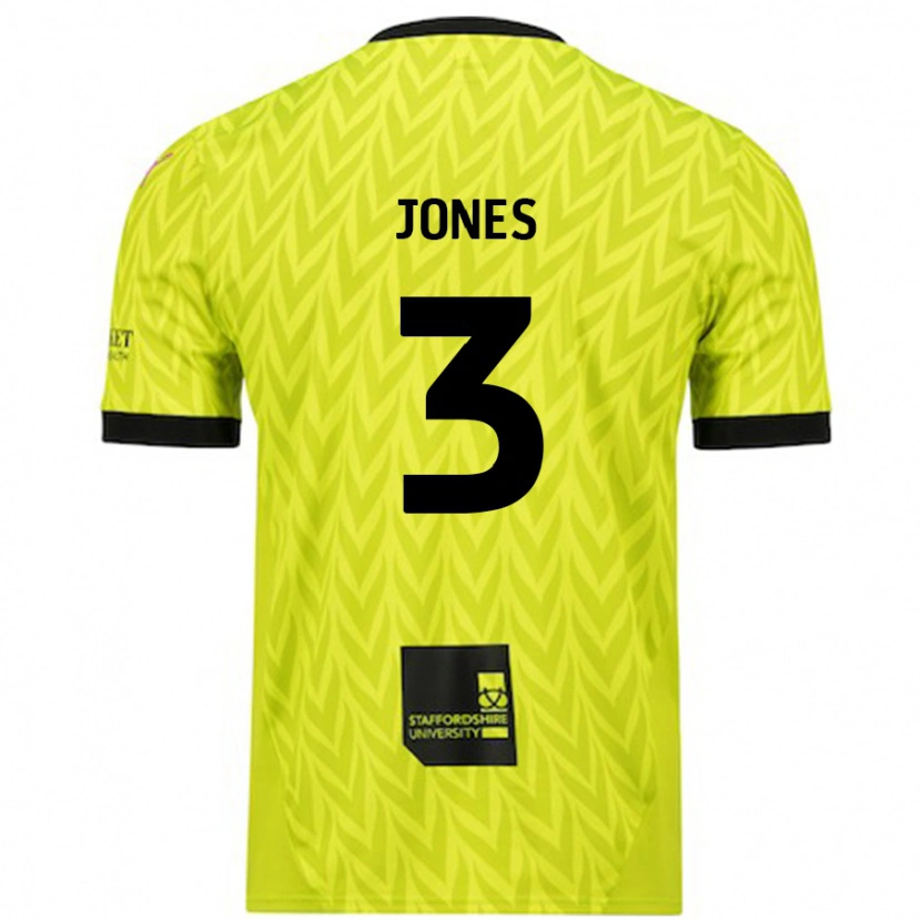 Danxen Dames Dan Jones #3 Fluorescerend Groen Uitshirt Uittenue 2024/25 T-Shirt