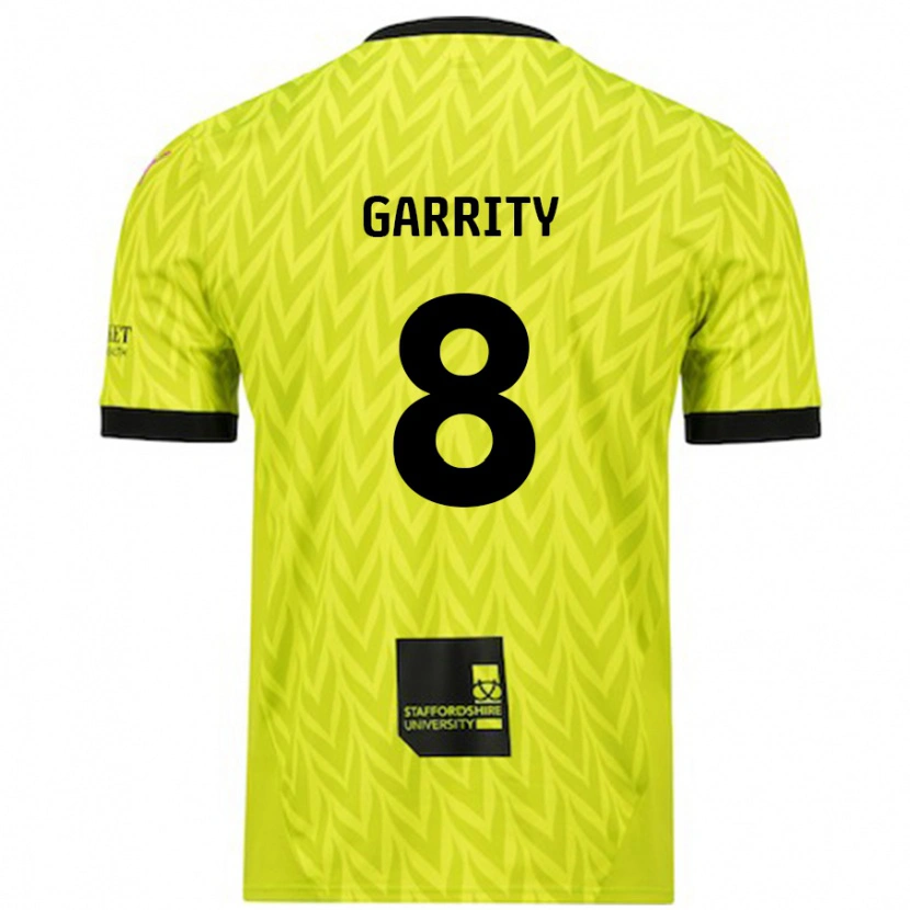 Danxen Dames Ben Garrity #8 Fluorescerend Groen Uitshirt Uittenue 2024/25 T-Shirt