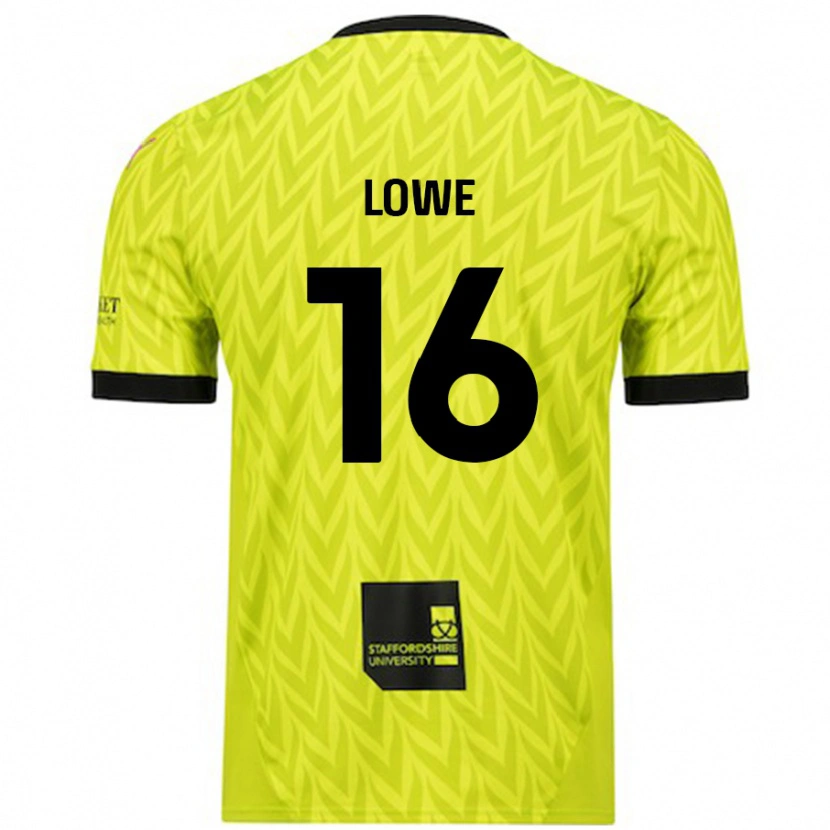 Danxen Dames Jason Lowe #16 Fluorescerend Groen Uitshirt Uittenue 2024/25 T-Shirt