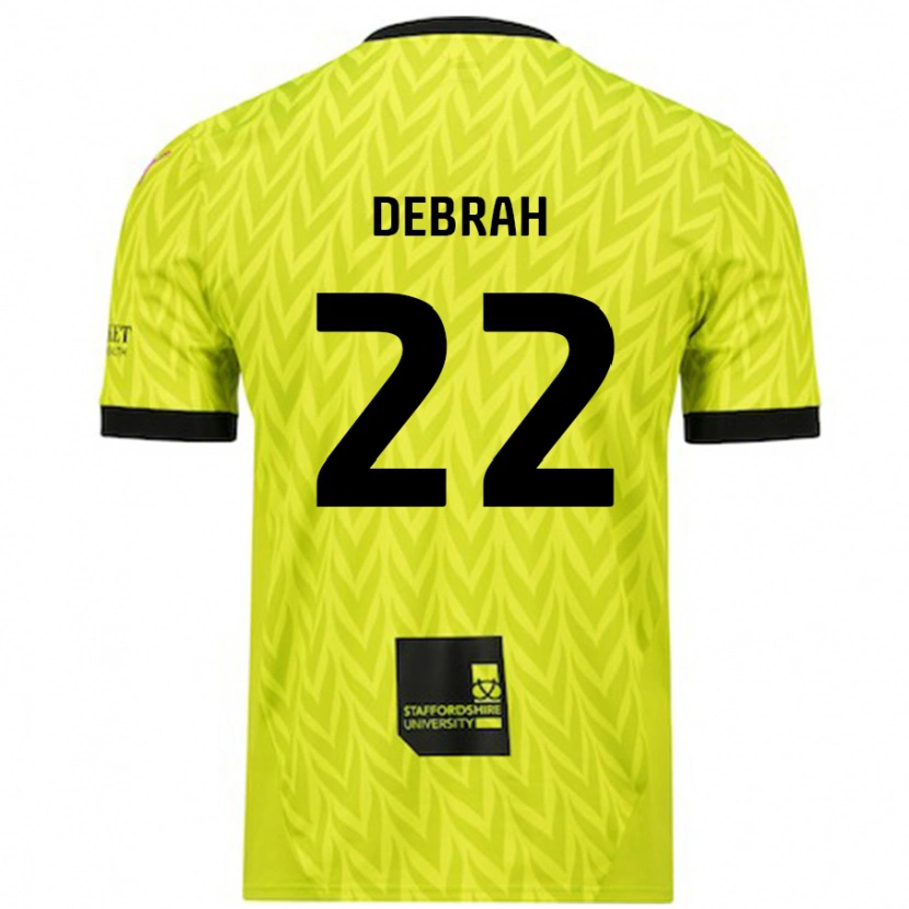 Danxen Dames Jesse Debrah #22 Fluorescerend Groen Uitshirt Uittenue 2024/25 T-Shirt
