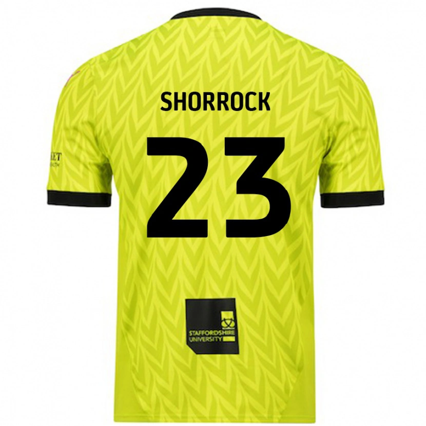 Danxen Dames Jack Shorrock #23 Fluorescerend Groen Uitshirt Uittenue 2024/25 T-Shirt