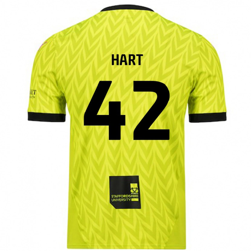 Danxen Dames Sam Hart #42 Fluorescerend Groen Uitshirt Uittenue 2024/25 T-Shirt