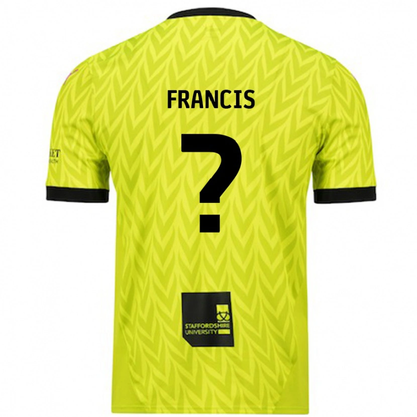 Danxen Dames Louis Francis #0 Fluorescerend Groen Uitshirt Uittenue 2024/25 T-Shirt