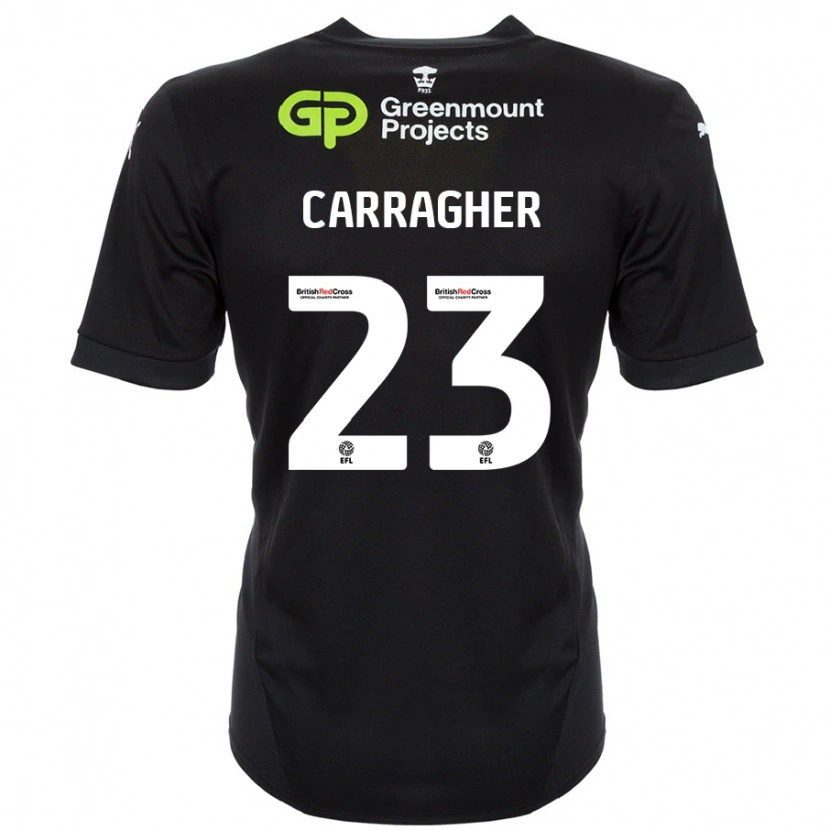 Danxen Dames James Carragher #23 Zwart Uitshirt Uittenue 2024/25 T-Shirt