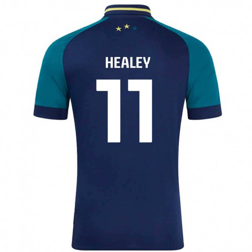 Danxen Dames Rhys Healey #11 Marineblauw Donkergroen Uitshirt Uittenue 2024/25 T-Shirt