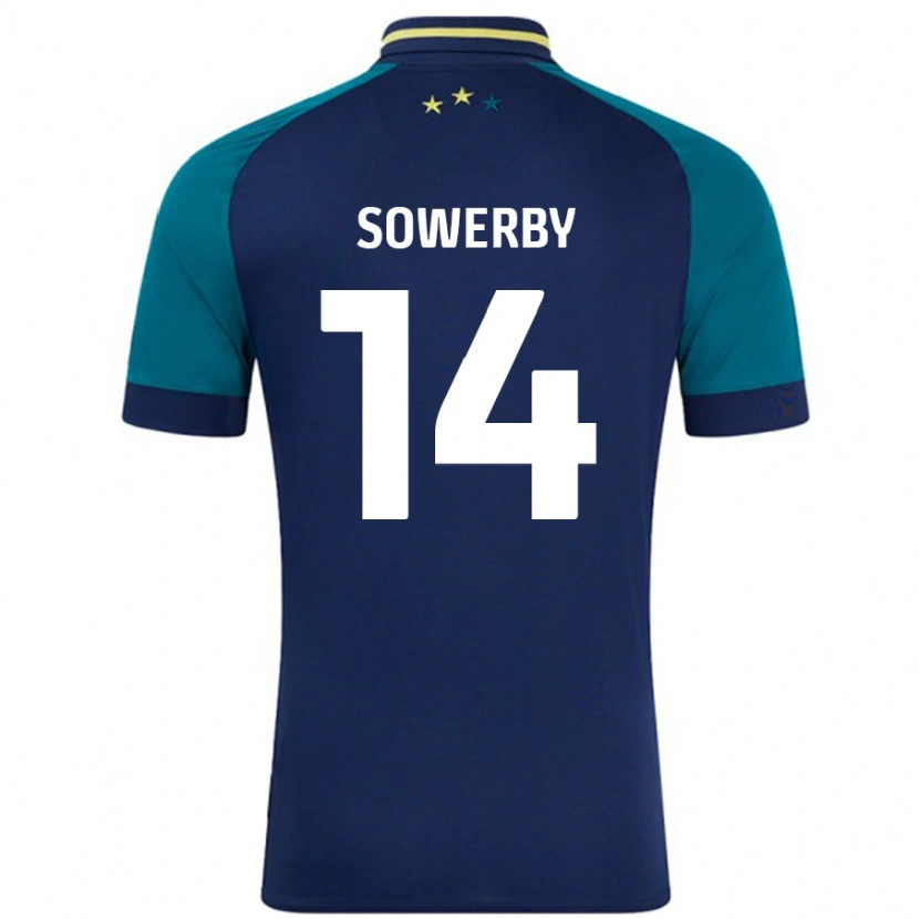 Danxen Dames Lucy Sowerby #14 Marineblauw Donkergroen Uitshirt Uittenue 2024/25 T-Shirt