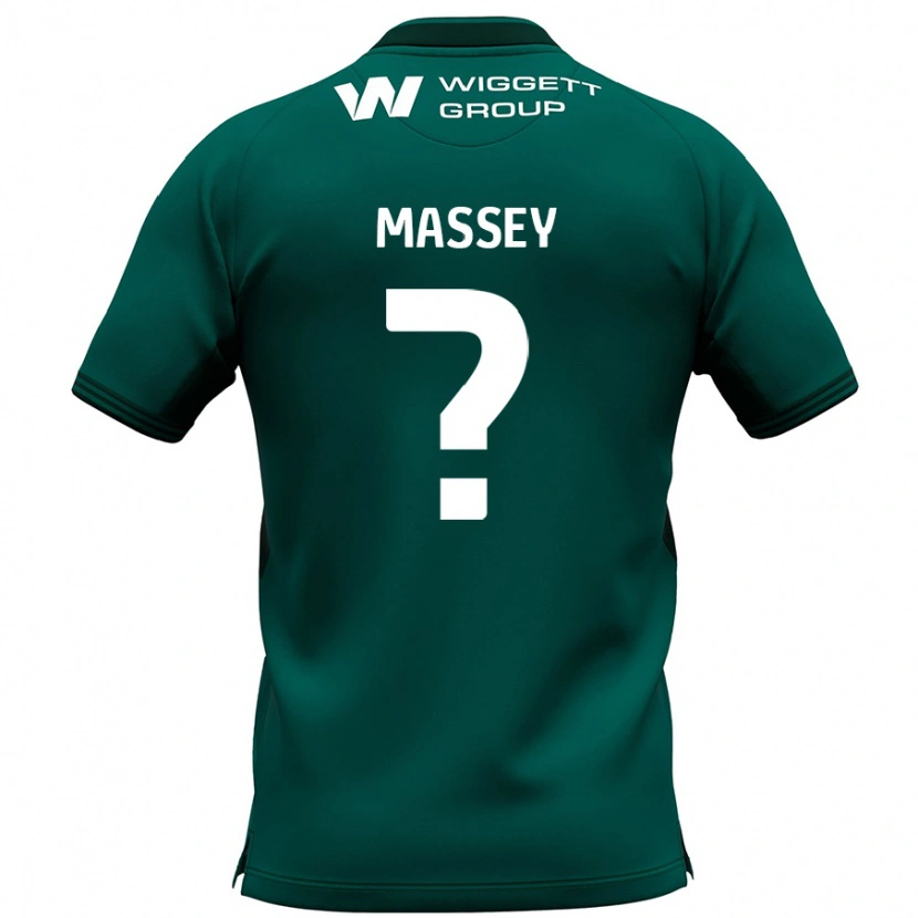 Danxen Dames Alfie Massey #0 Groen Uitshirt Uittenue 2024/25 T-Shirt