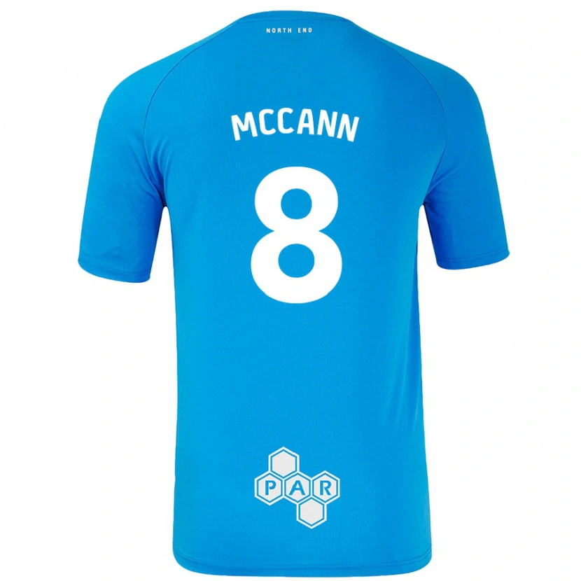 Danxen Dames Ali Mccann #8 Hemelsblauw Uitshirt Uittenue 2024/25 T-Shirt