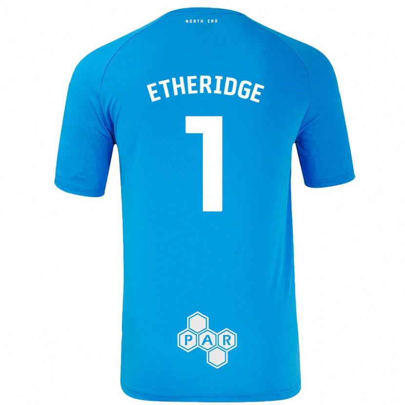 Danxen Dames Ellie Etheridge #1 Hemelsblauw Uitshirt Uittenue 2024/25 T-Shirt