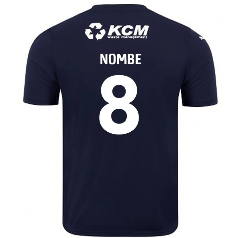 Danxen Dames Sam Nombe #8 Marineblauw Uitshirt Uittenue 2024/25 T-Shirt