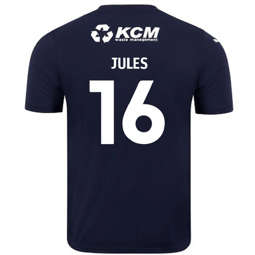 Danxen Dames Zak Jules #16 Marineblauw Uitshirt Uittenue 2024/25 T-Shirt