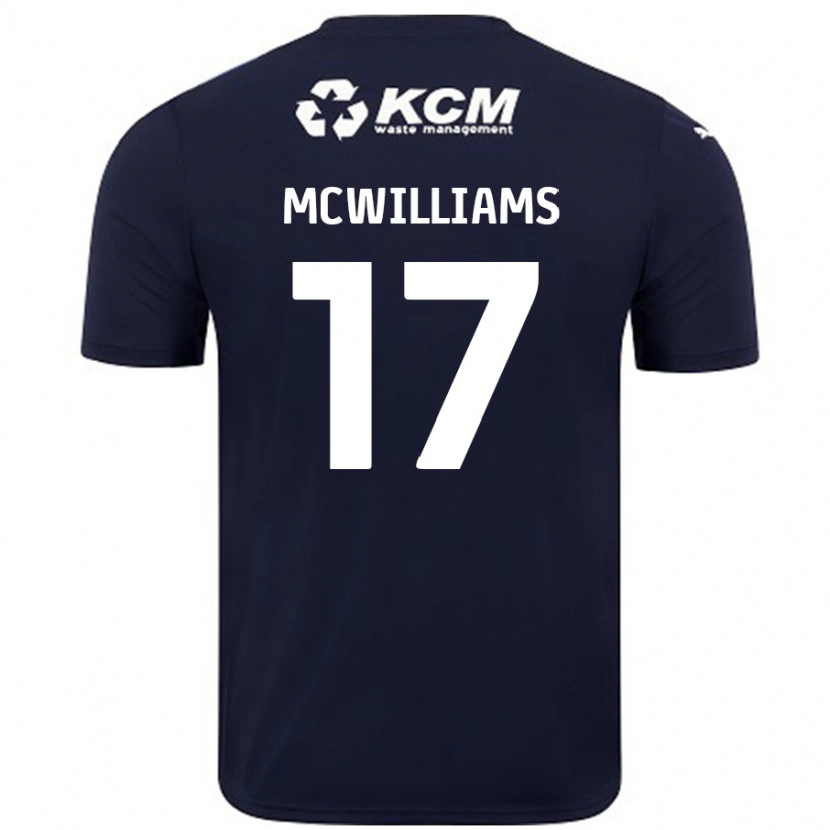 Danxen Dames Shaun Mcwilliams #17 Marineblauw Uitshirt Uittenue 2024/25 T-Shirt