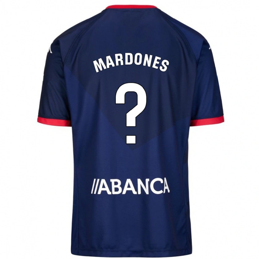 Danxen Dames Alvaro Mardones #0 Marineblauw Uitshirt Uittenue 2024/25 T-Shirt