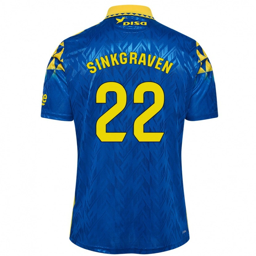 Danxen Dames Daley Sinkgraven #22 Blauw Geel Uitshirt Uittenue 2024/25 T-Shirt