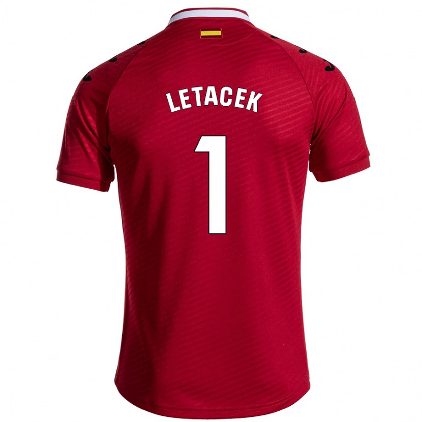 Danxen Dames Jiri Letacek #1 Donkerrood Uitshirt Uittenue 2024/25 T-Shirt