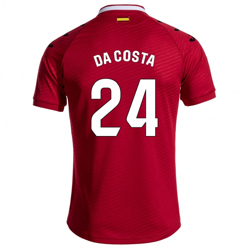 Danxen Dames Coba Da Costa #24 Donkerrood Uitshirt Uittenue 2024/25 T-Shirt