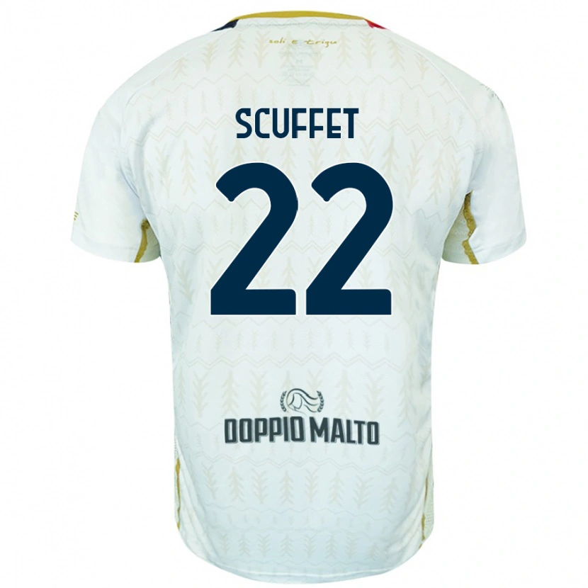 Danxen Dames Simone Scuffet #22 Wit Uitshirt Uittenue 2024/25 T-Shirt
