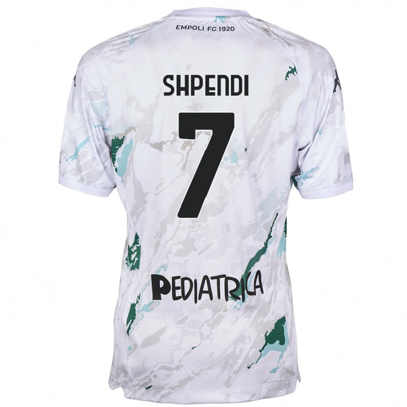 Danxen Dames Stiven Shpendi #7 Grijs Uitshirt Uittenue 2024/25 T-Shirt