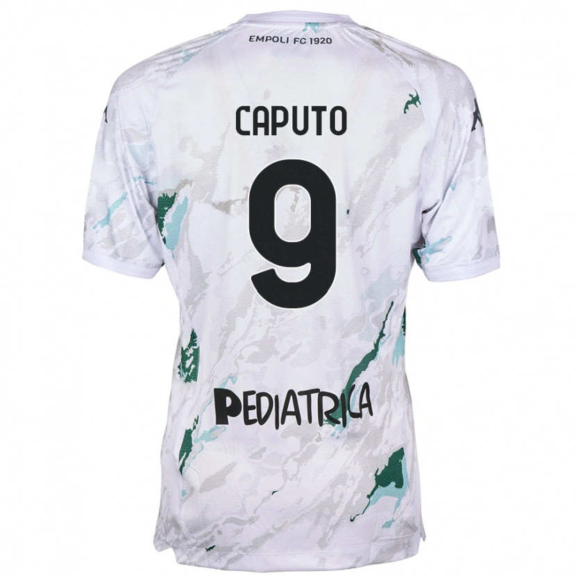 Danxen Dames Francesco Caputo #9 Grijs Uitshirt Uittenue 2024/25 T-Shirt