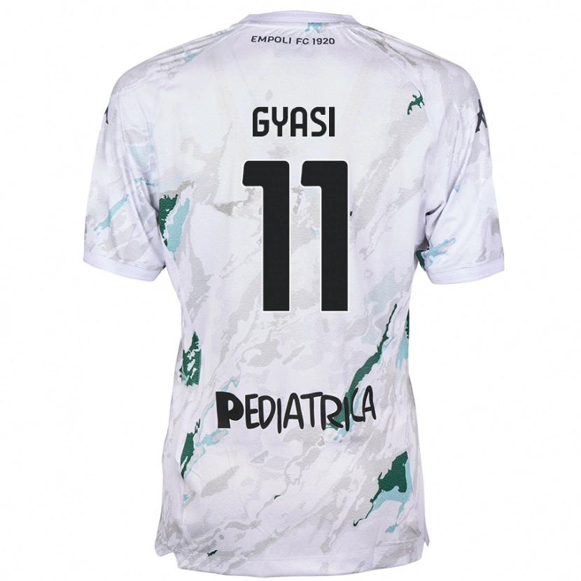 Danxen Dames Emmanuel Gyasi #11 Grijs Uitshirt Uittenue 2024/25 T-Shirt