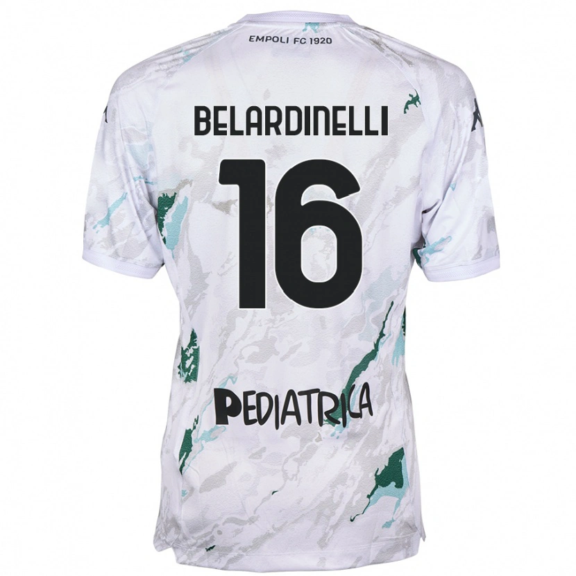 Danxen Dames Luca Belardinelli #16 Grijs Uitshirt Uittenue 2024/25 T-Shirt